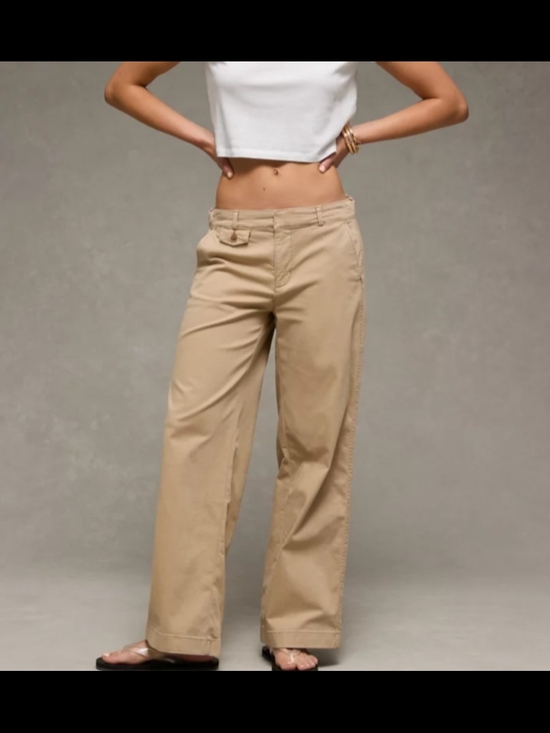 American Eagle Outfitters Pants - American Eagle Outfitters Wide Leg Khaki Pants